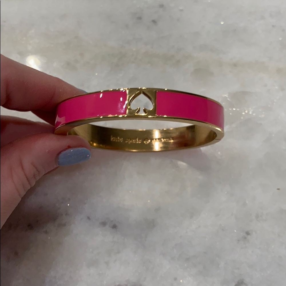 Hot pink Kate Spade bangle